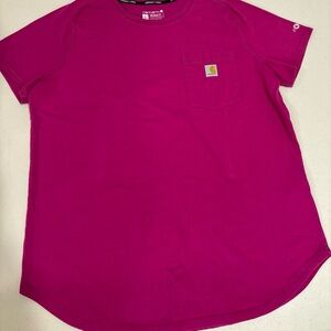 Carhartt Force Pink Relaxed Fit T Shirt Size L